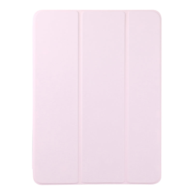 For iPad Air 11 2024 Double-sided Clip Non-buckle Magnetic PU Smart Tablet Case(Pink) - iPad Air 11 2024 Cases by buy2fix | Online Shopping UK | buy2fix