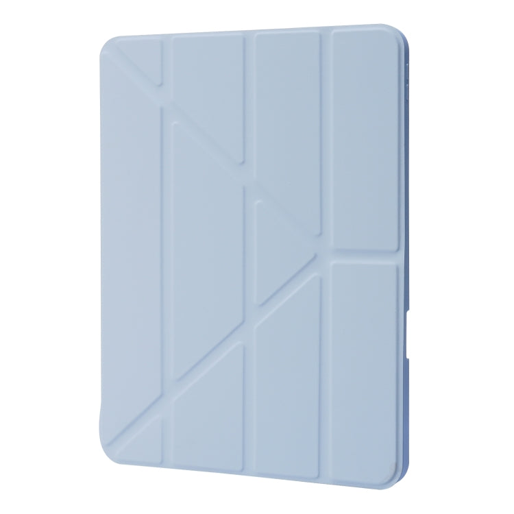 For iPad Pro 13 2024 Deformation Transparent Acrylic Leather Tablet Case(Light Blue) - iPad Pro 13 2024 Cases by buy2fix | Online Shopping UK | buy2fix