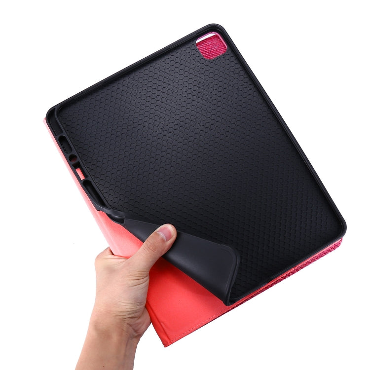 For iPad Air 13 2024 Fabric Leather Tablet Case(Red) - iPad Air 13 2024 Cases by buy2fix | Online Shopping UK | buy2fix