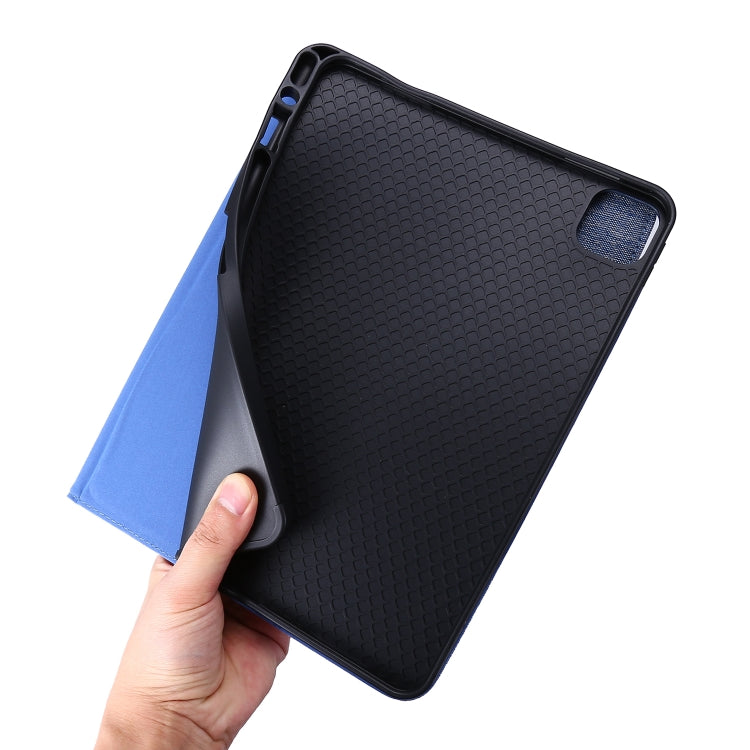 For iPad Pro 13 2024 Fabric Leather Tablet Case(Blue) - iPad Pro 13 2024 Cases by buy2fix | Online Shopping UK | buy2fix