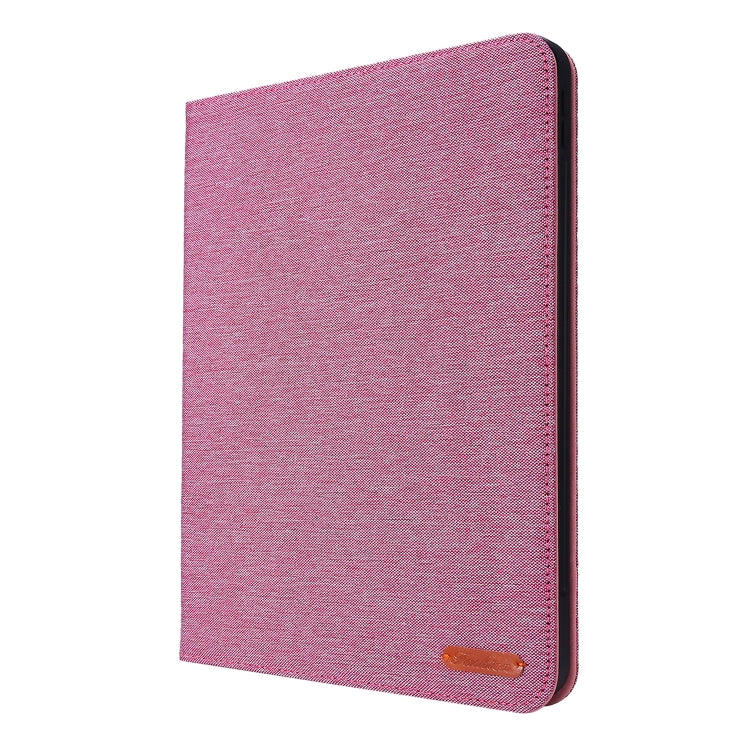 For iPad Pro 11 2024 Fabric Leather Tablet Case(Rose Red) - iPad Pro 11 2024 Cases by buy2fix | Online Shopping UK | buy2fix