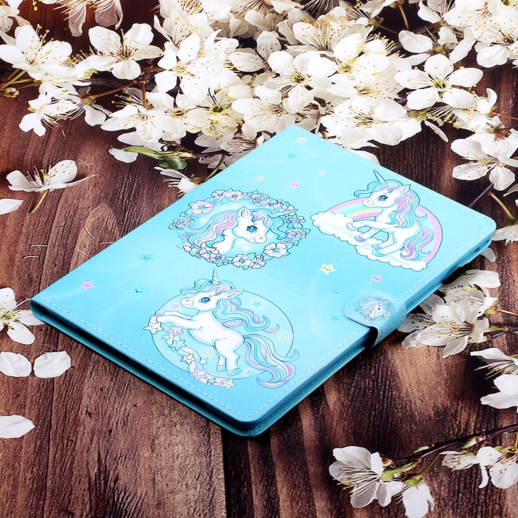 For iPad Pro 11 2024 Coloured Drawing Stitching Smart Leather Tablet Case(Unicorn) - iPad Pro 11 2024 Cases by buy2fix | Online Shopping UK | buy2fix