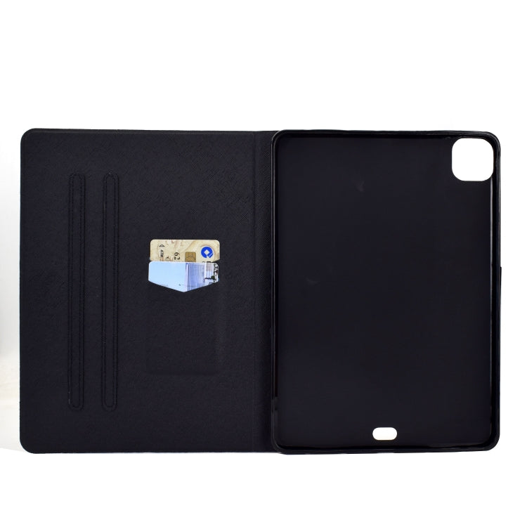 For iPad Pro 11 2024 Colored Drawing Horizontal Flip Tablet Leather Case(Skull) - iPad Pro 11 2024 Cases by buy2fix | Online Shopping UK | buy2fix