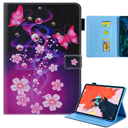 For iPad Pro 11 2024 Colored Drawing Leather Smart Tablet Case(Dual Pink Butterflies) - iPad Pro 11 2024 Cases by buy2fix | Online Shopping UK | buy2fix