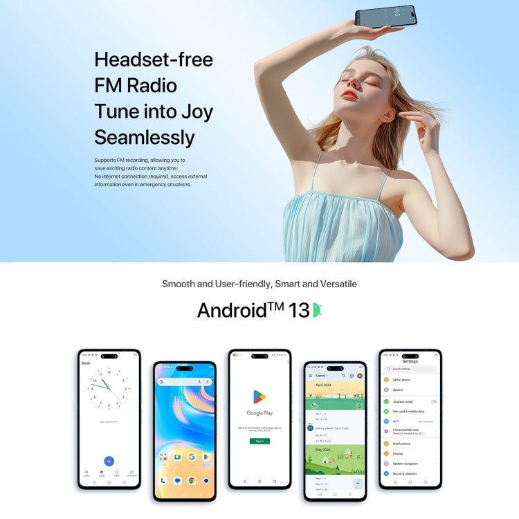 [HK Warehouse] UMIDIGI G6 5G, 6GB+128GB, Face ID Identification, 6.6 inch UMIDIGI OS Dimensity 6100+ 5G Octa Core, Network: 5G(Lake Green) - UMIDIGI by UMIDIGI | Online Shopping UK | buy2fix