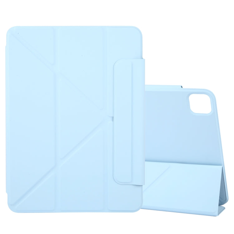 For iPad Pro 13 2024 Y-Shape Double-sided Clip Magnetic Smart Tablet Case(Blue) - iPad Pro 13 2024 Cases by buy2fix | Online Shopping UK | buy2fix