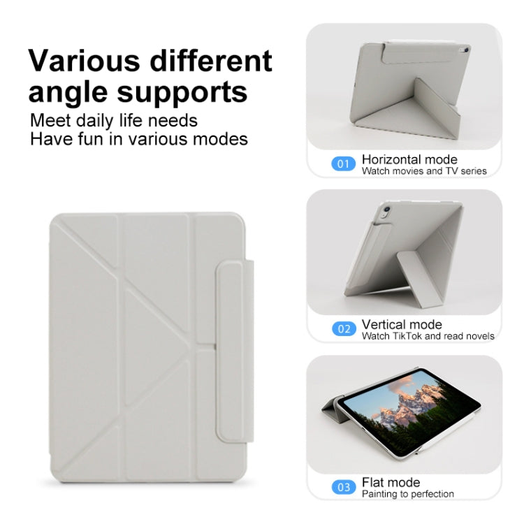 For iPad Air 11 2024 Y-Shape Double-sided Clip Magnetic Smart Tablet Case(Blue) - iPad Air 11 2024 Cases by buy2fix | Online Shopping UK | buy2fix