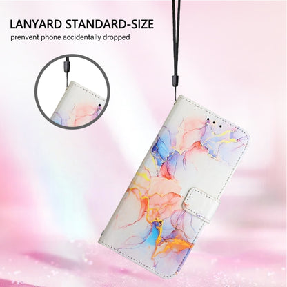 For Google Pixel 9 PT003 Marble Pattern Flip Leather Phone Case(Galaxy Marble White) - Google Cases by buy2fix | Online Shopping UK | buy2fix