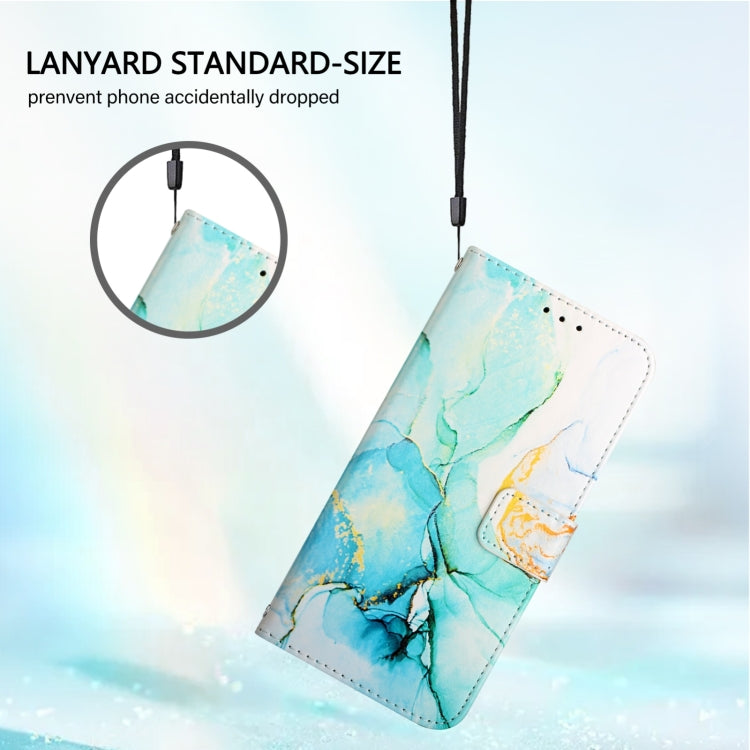 For Google Pixel 9 PT003 Marble Pattern Flip Leather Phone Case(Green) - Google Cases by buy2fix | Online Shopping UK | buy2fix