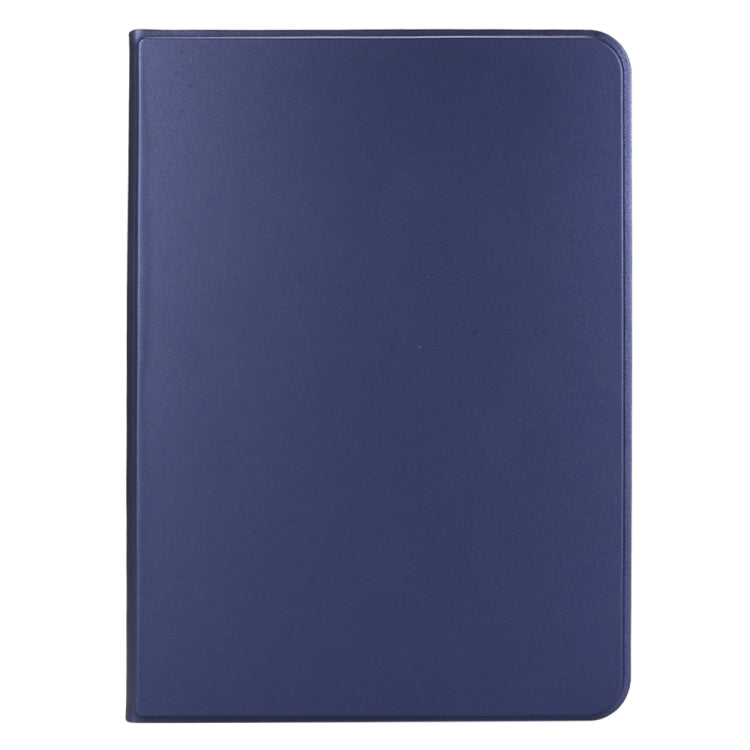 For iPad Pro 11 2024 Stretch Voltage Plain Leather Smart Tablet Case(Dark Blue) - iPad Pro 11 2024 Cases by buy2fix | Online Shopping UK | buy2fix