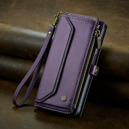 For Samsung Galaxy A35 5G CaseMe C36 Card Slots Zipper Wallet RFID Anti-theft Leather Phone Case(Purple) - Galaxy Phone Cases by CaseMe | Online Shopping UK | buy2fix