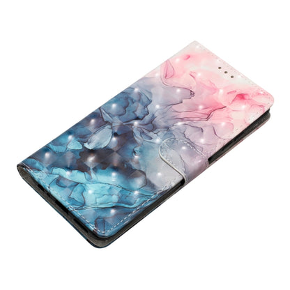 For iPhone 16 Pro 3D Pattern Leather Phone Case(3D Pink Blue Marble) - iPhone 16 Pro Cases by buy2fix | Online Shopping UK | buy2fix