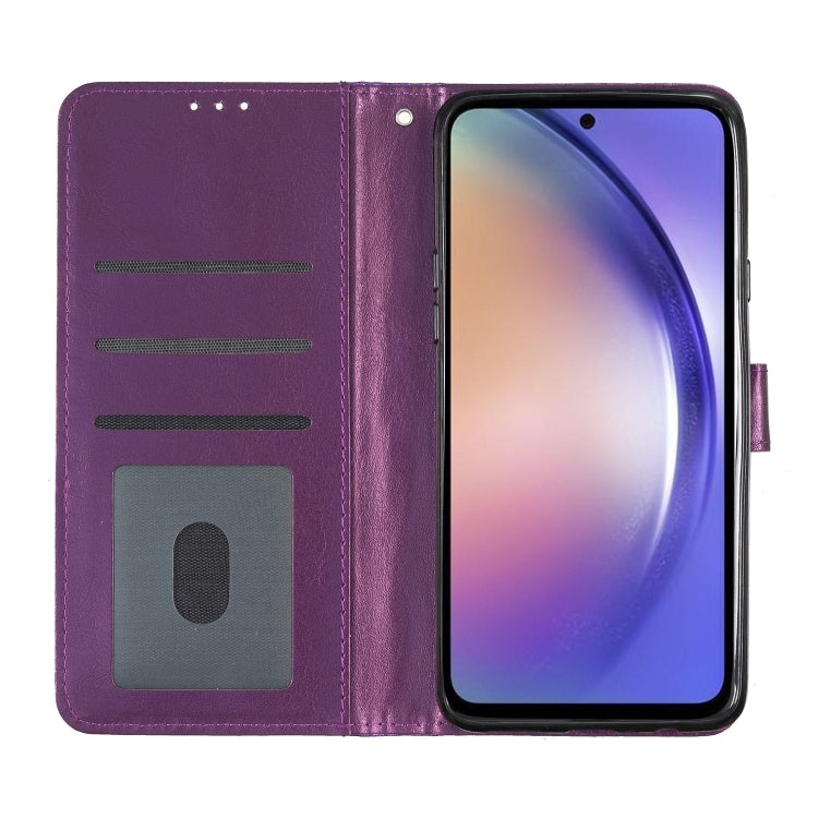 For Google Pixel 9 Pro XL Glitter Powder Flip Leather Phone Case(Purple) - Google Cases by buy2fix | Online Shopping UK | buy2fix