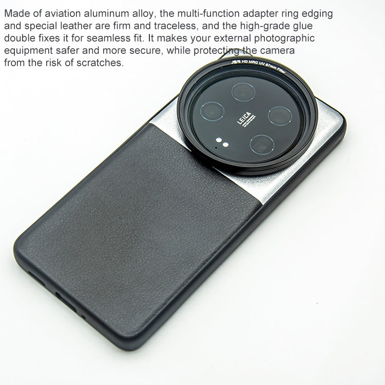 For Xiaomi 14 Ultra JSR Phone Case with Filter Adapter Ring & Storage Box(Black Silver) - 14 Ultra Cases by JSR | Online Shopping UK | buy2fix