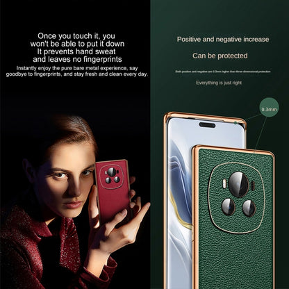 For Honor Magic5 Pro SULADA TPU + Litchi Texture Leather Phone Case(Green) - Honor Cases by SULADA | Online Shopping UK | buy2fix