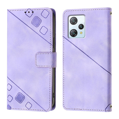 For Blackview A53 Skin Feel Embossed Leather Phone Case(Light Purple) - More Brand by buy2fix | Online Shopping UK | buy2fix