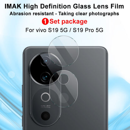 For vivo S19 5G / S19 Pro 5G 2pcs/Set imak HD Glass Rear Camera Lens Film - For Vivo by imak | Online Shopping UK | buy2fix