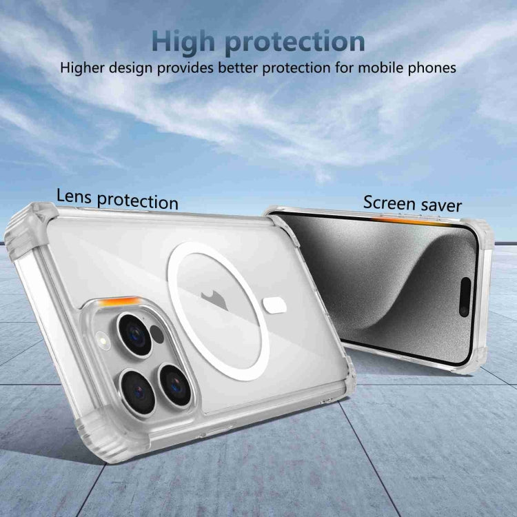 For iPhone 15 Pro Transparent MagSafe Magnetic Phone Case(Transparent) - iPhone 15 Pro Cases by buy2fix | Online Shopping UK | buy2fix