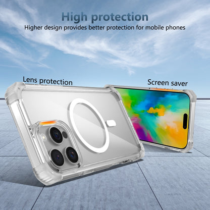 For iPhone 16 Pro Transparent MagSafe Magnetic Phone Case(Transparent) - iPhone 16 Pro Cases by buy2fix | Online Shopping UK | buy2fix