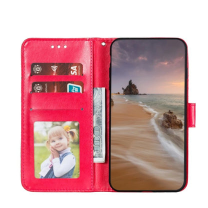 For OnePlus 12 Lace Flower Embossing Flip Leather Phone Case(Red) - OnePlus Cases by buy2fix | Online Shopping UK | buy2fix