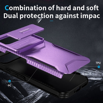 For Google Pixel 9 Pro XL Sliding Camshield Phone Case(Purple) - Google Cases by buy2fix | Online Shopping UK | buy2fix