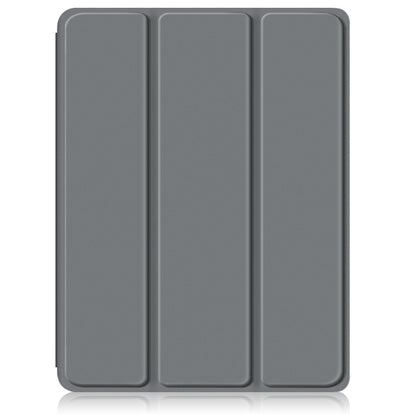 For iPad Air 11 2024 / Pro 11 2022 Acrylic 3-Fold Smart Leather Tablet Case(Grey) - iPad Air 11 2024 Cases by buy2fix | Online Shopping UK | buy2fix