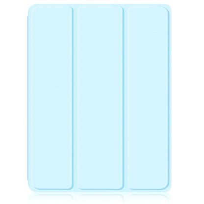 For iPad Air 11 2024 / Pro 11 2022 Acrylic 3-Fold Smart Leather Tablet Case(Sky Blue) - iPad Air 11 2024 Cases by buy2fix | Online Shopping UK | buy2fix