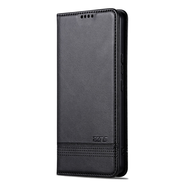 For Redmi Note 14 Pro 5G AZNS Magnetic Calf Texture Flip Leather Phone Case(Black) - Note 14 Pro Cases by AZNS | Online Shopping UK | buy2fix