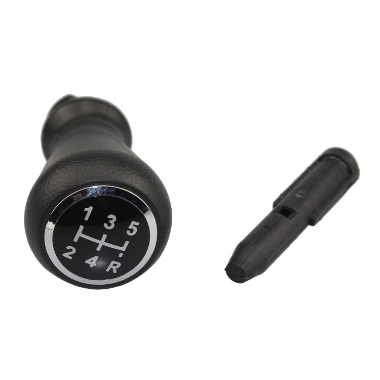 For Citroen C4 / Peugeot 307 Car Gear Lever Knob Leather Gear Shift Knob, with Converter(Black) - Shift Knob by buy2fix | Online Shopping UK | buy2fix