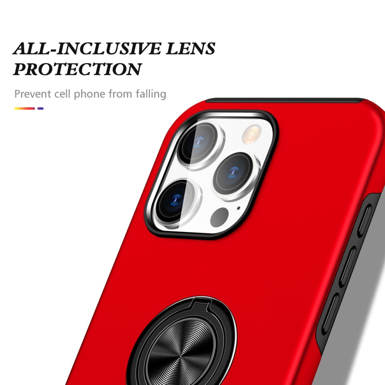 For iPhone 16 Plus Magnetic Ring Holder Phone Case(Red) - iPhone 16 Plus Cases by buy2fix | Online Shopping UK | buy2fix