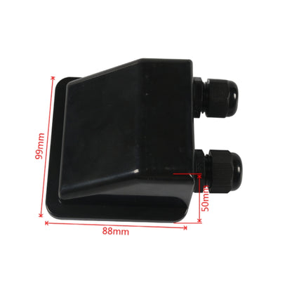 RV Sealed Waterproof Solar Double Cable Entry Gland Box(Black) - Other Tools by buy2fix | Online Shopping UK | buy2fix