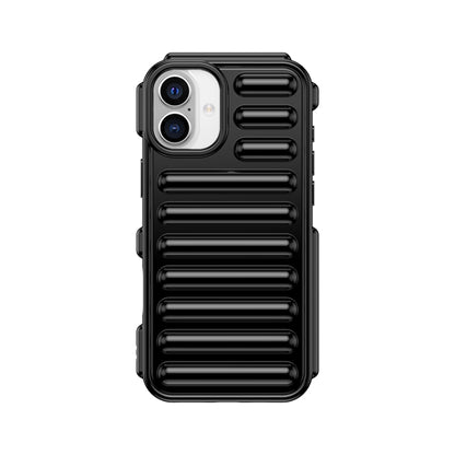 For iPhone 16 Plus Capsule Series Candy Color TPU Phone Case(Black) - iPhone 16 Plus Cases by buy2fix | Online Shopping UK | buy2fix