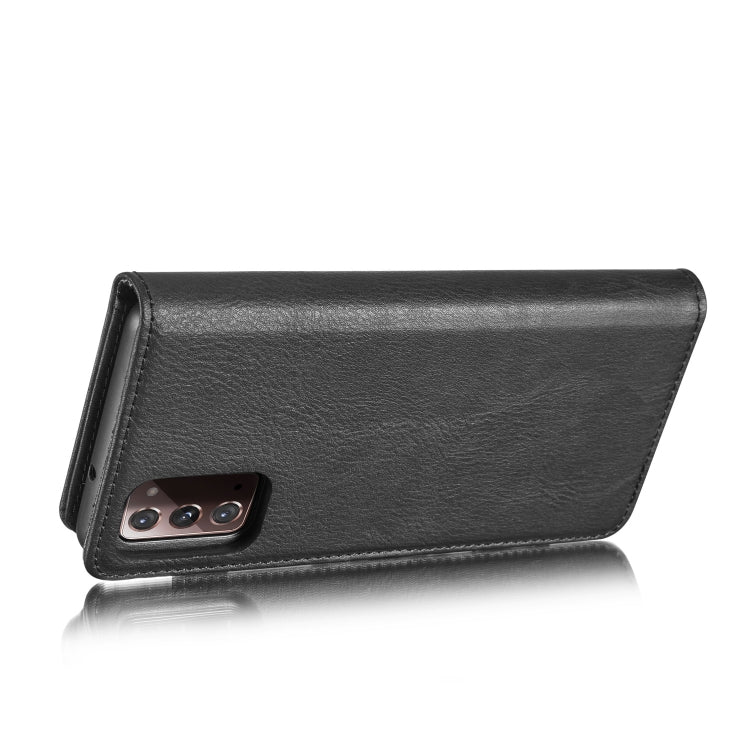 For Samsung Galaxy Note20 DG.MING Crazy Horse Texture Flip Detachable Magnetic Leather Case with Holder & Card Slots & Wallet(Black) - Galaxy Note20 Cases by DG.MING | Online Shopping UK | buy2fix