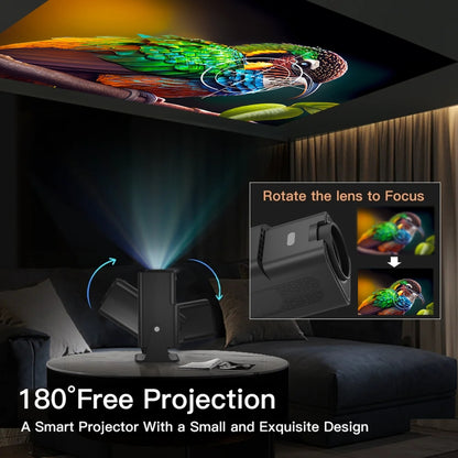 Y6S 4K Android 12.0 Portable Home HD Mini WiFi Projector(AU Plug) - Mini Projector by buy2fix | Online Shopping UK | buy2fix