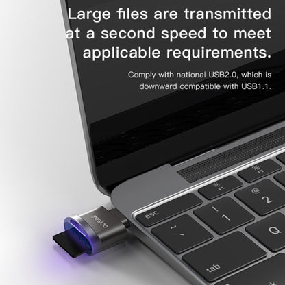 Yesido GS19 USB-C / Type-C to TF Card OTG Mini Card Reader(Black) - U Disk & Card Reader by Yesido | Online Shopping UK | buy2fix