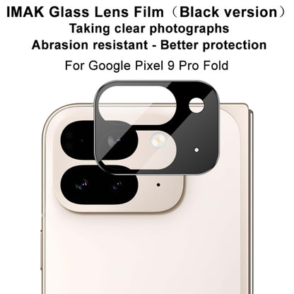 For Google Pixel 9 Pro Fold IMAK Rear Camera Lens Glass Film Black Version - Other by imak | Online Shopping UK | buy2fix