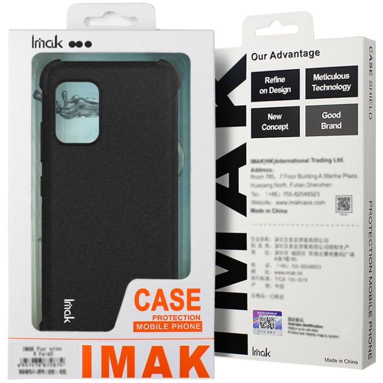 For Realme GT Neo6 SE 5G imak Shockproof Airbag TPU Phone Case(Matte Black) - Realme Cases by imak | Online Shopping UK | buy2fix