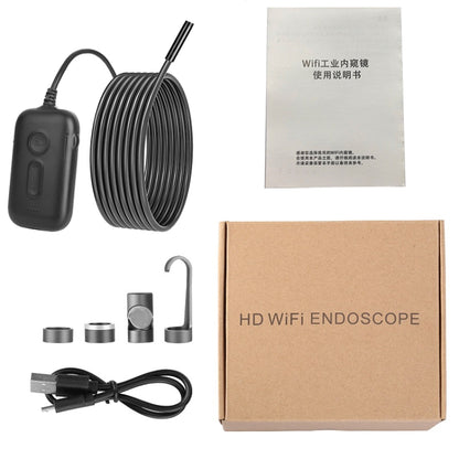 Y15 8mm Single Camera WiFi Connected Hard Cable HD Industrial Endoscope, Length:2m(Black) -  by buy2fix | Online Shopping UK | buy2fix