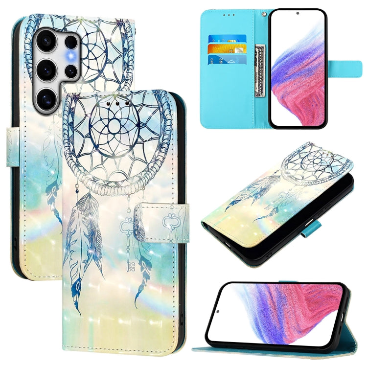 For Samsung Galaxy S25 Ultra 5G 3D Painting Horizontal Flip Leather Phone Case(Dream Wind Chimes) - Galaxy S25 Ultra 5G Cases by buy2fix | Online Shopping UK | buy2fix