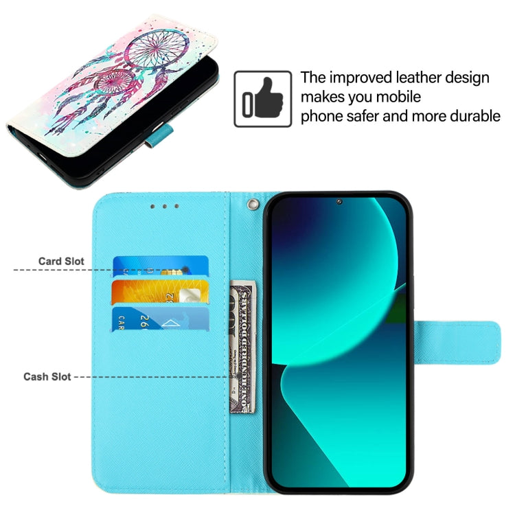 For Google Pixel 9 / 9 Pro 3D Painting Horizontal Flip Leather Phone Case(Color Drop Wind Chimes) - Google Cases by buy2fix | Online Shopping UK | buy2fix