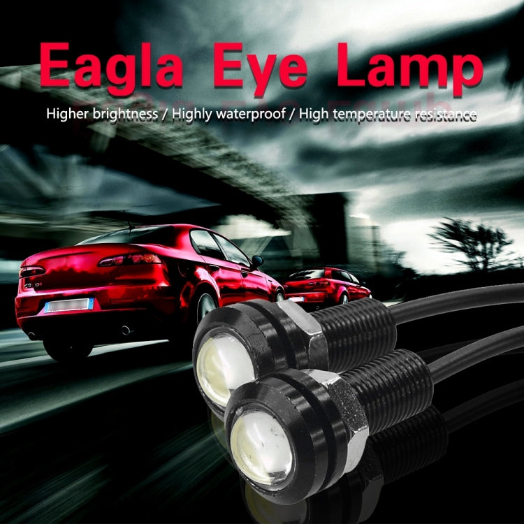 10pcs 23mm 1.5W DC12V Motorcycle Eagle Eye Light Double Lens Strobe Light(Red Light) - Eagle Eye Lights by buy2fix | Online Shopping UK | buy2fix