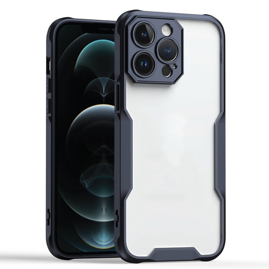 For iPhone 12 Pro Armor Shockproof PC Hybrid TPU Phone Case(Black) - iPhone 12 / 12 Pro Cases by buy2fix | Online Shopping UK | buy2fix