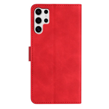 For Samsung Galaxy S25 Ultra 5G Seven Butterflies Embossed Leather Phone Case(Red) - Galaxy S25 Ultra 5G Cases by buy2fix | Online Shopping UK | buy2fix