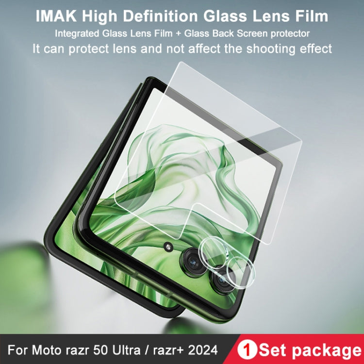 For Motorola Razr 50 Ultra 1 Sets imak Integrated Lens Film + Glass Rear Screen Sticker - Motorola Tempered Glass by imak | Online Shopping UK | buy2fix