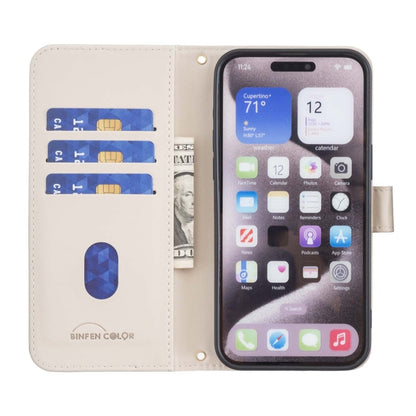 For Google Pixel 9 Square Texture Leather Phone Case(Beige) - Google Cases by buy2fix | Online Shopping UK | buy2fix