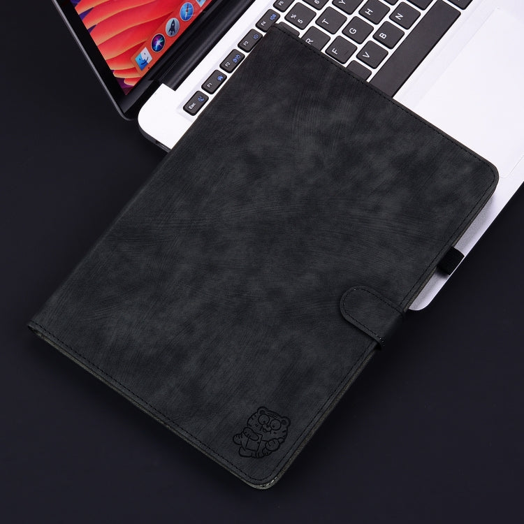 For Huawei MatePad SE 11 2024 Tiger Pattern Flip Leather Tablet Case(Black) - Huawei by buy2fix | Online Shopping UK | buy2fix