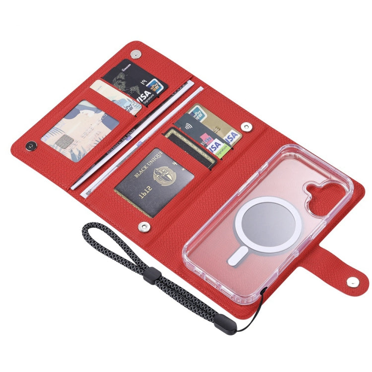 For iPhone 15 Plus ViLi GHA-C Series RFID MagSafe Magnetic Flip Leather Phone Case(Red) - iPhone 15 Plus Cases by ViLi | Online Shopping UK | buy2fix