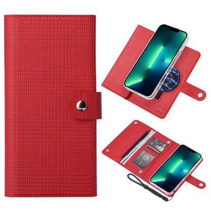 For iPhone 13 Pro Max ViLi GHB-C Series RFID MagSafe Magnetic Flip Leather Phone Case(Red) - iPhone 13 Pro Max Cases by ViLi | Online Shopping UK | buy2fix