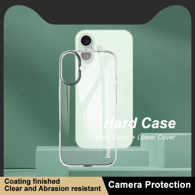 For iPhone 16 IMAK Wing II Wear-resisting Crystal Phone Case - iPhone 16 Cases by imak | Online Shopping UK | buy2fix