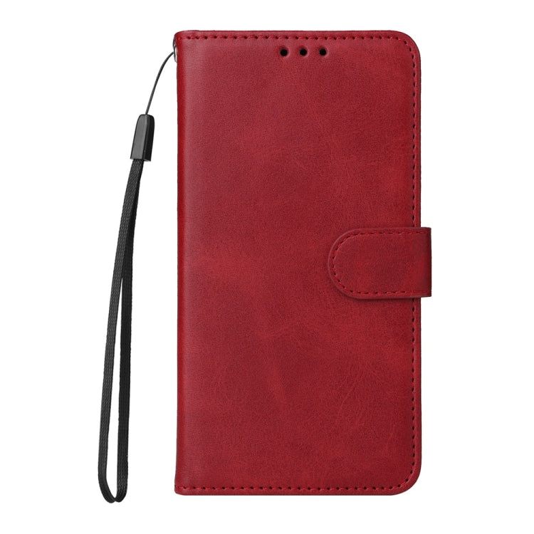 For Samsung Galaxy S25+ 5G Classic Calf Texture Flip Leather Phone Case(Red) - Galaxy S25+ 5G Cases by buy2fix | Online Shopping UK | buy2fix